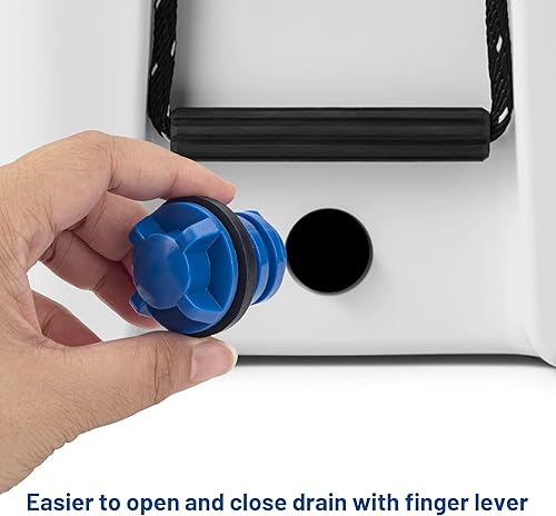 Miniatura 5 de Omoojee Tapón de drenaje más fresco, paquete de 2 de repuesto, azul, compatible con enfriadores Yeti Roadie, Tundra y tanque y refrigeradores RTIC