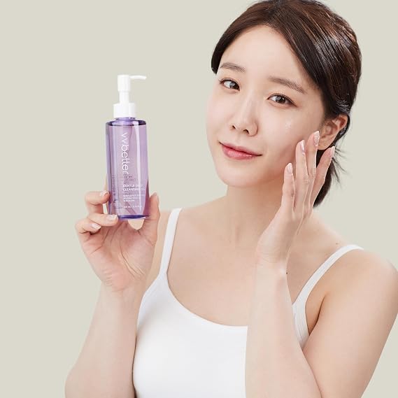 Gentle Deep Korean Cleansing Oil for Face - Makeup Remover with 80% Plant-Derived Oils - Hypoallergenic Facial Oil Cleanser - Korean Skin Care for All Skin Types - 6.76 fl. oz