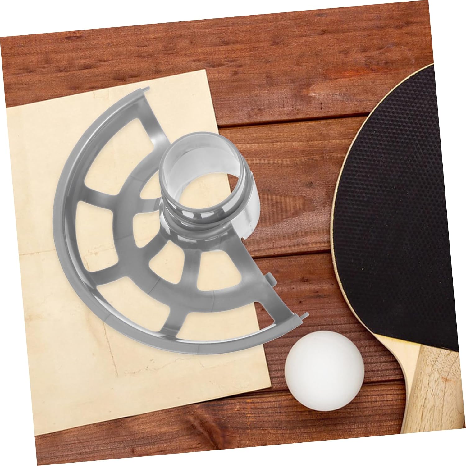 WOONEKY Table Tennis Ball Launcher Railway Extended for Realistic Training Experience Essential Accessory for Pong Enthusiasts and Players
