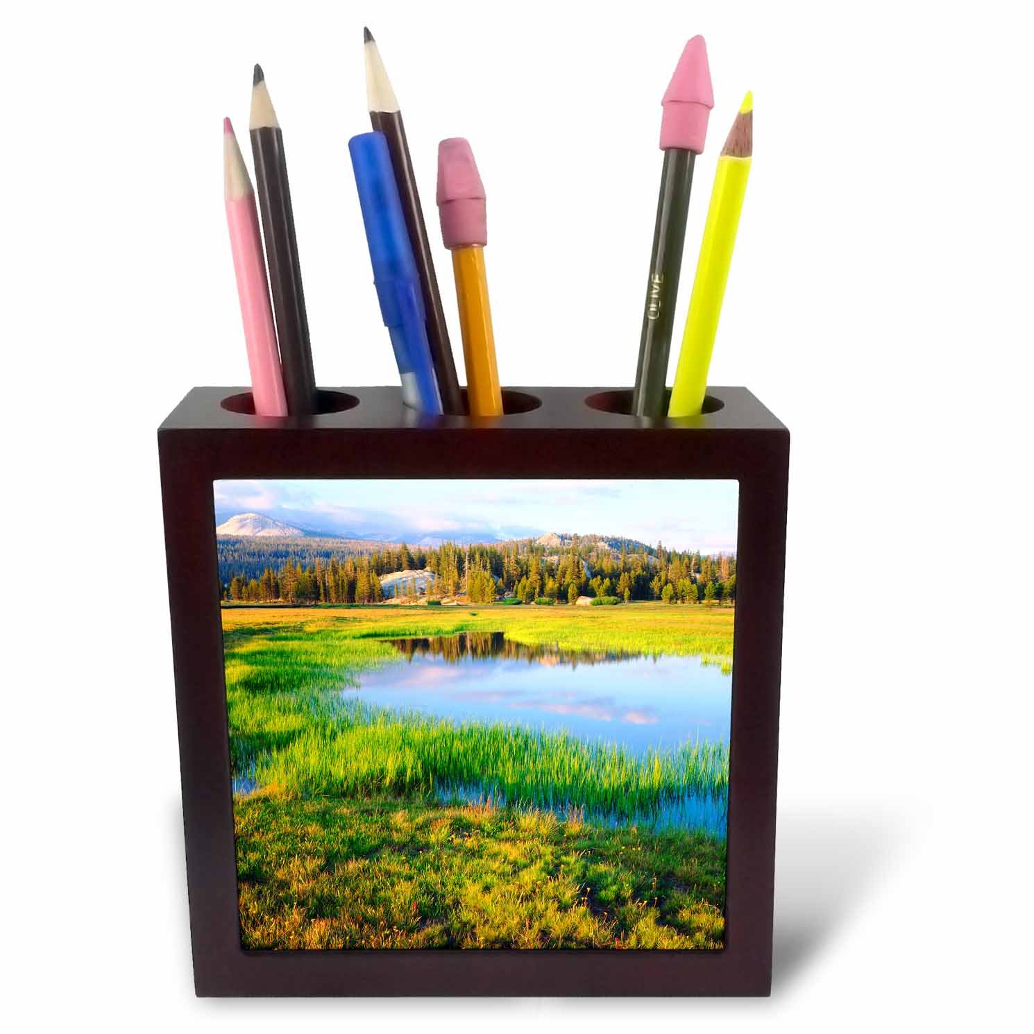 Porte-stylo Yosemite NP Tuolumne pour organiser un bureau encombré