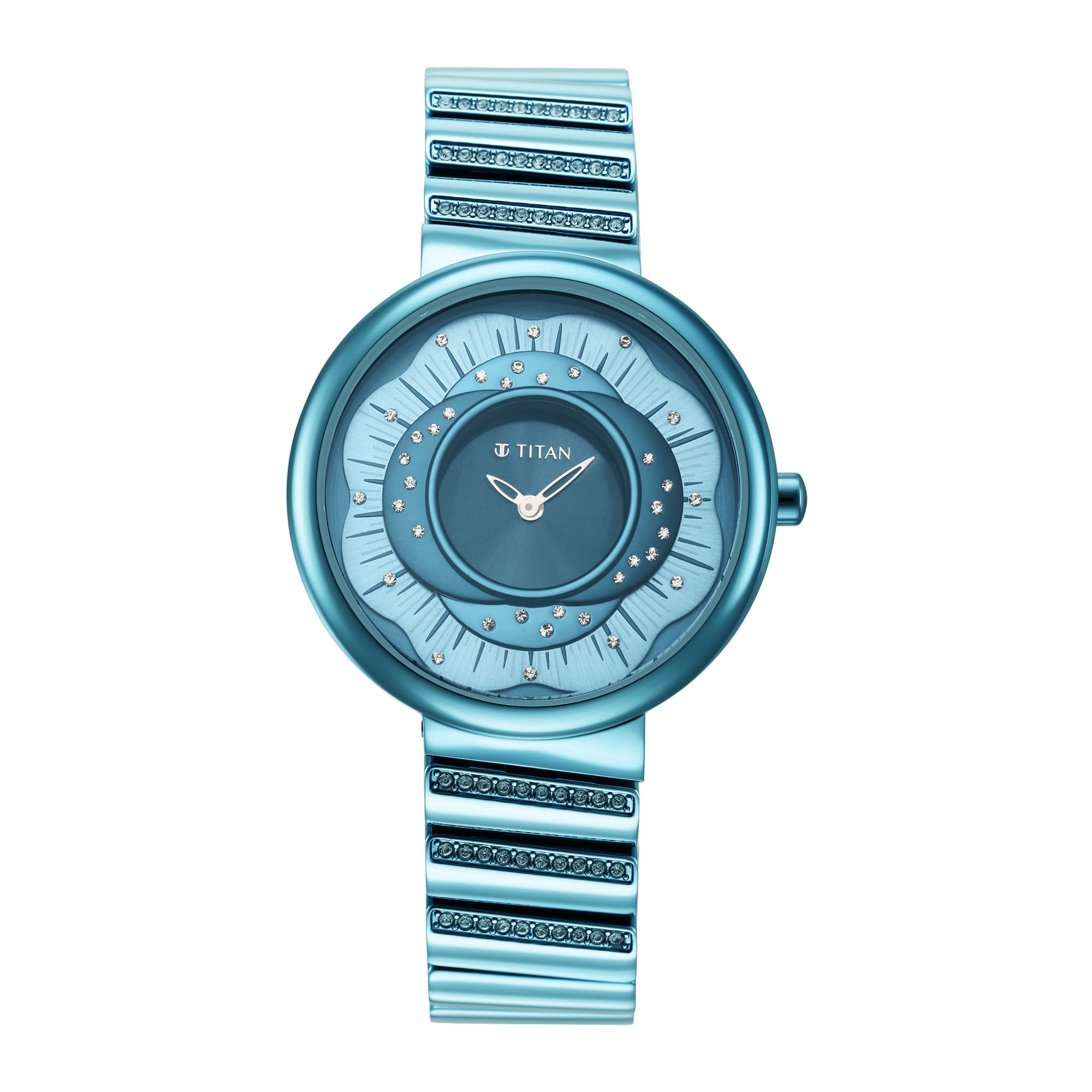 Titan Purple Unending Beauty Blue Dial Analog Stainless Steel Strap Watch for Women-NS95160QM01 (B09RDVZ8V4) Amazon Price History, Amazon Price Tracker