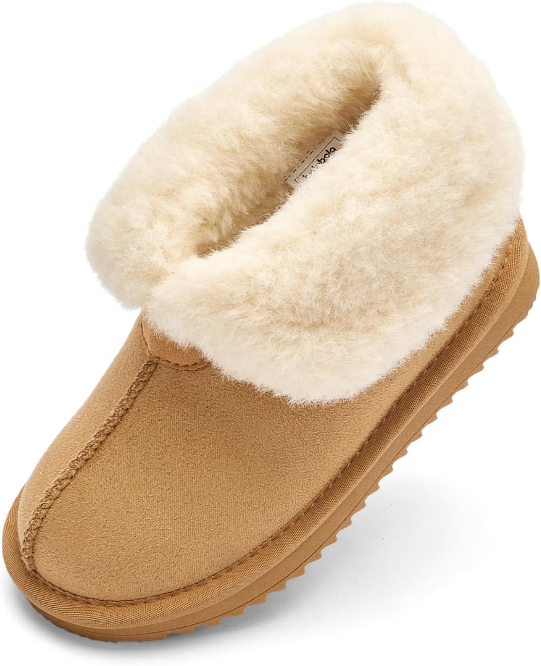 Girls Snow Boots Kids Faux Fur Suede Mini Short Boots Cozy Winter Boots Warm Shearling Slippers for Casual Home