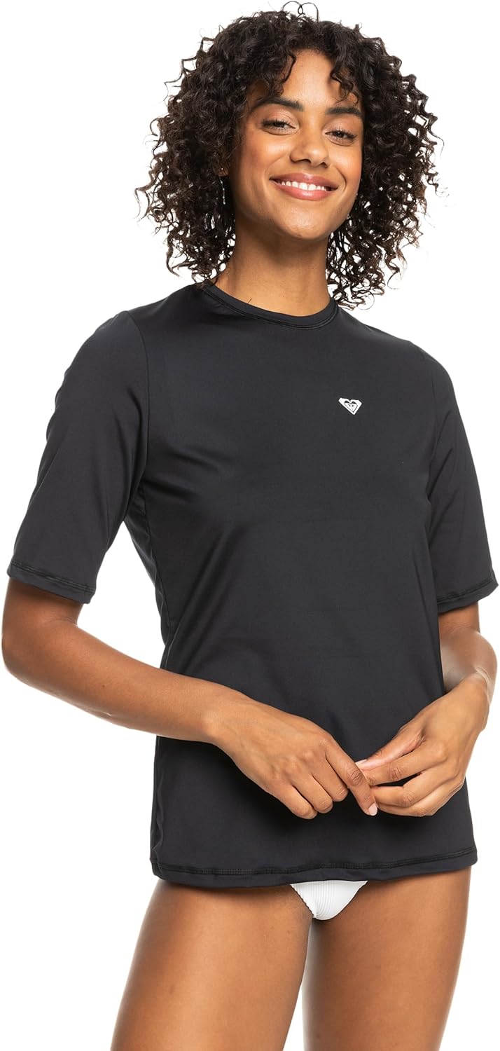 Roxy Women's Standard Enjoy Waves Short Sleeve Loose Fit Rashguard
