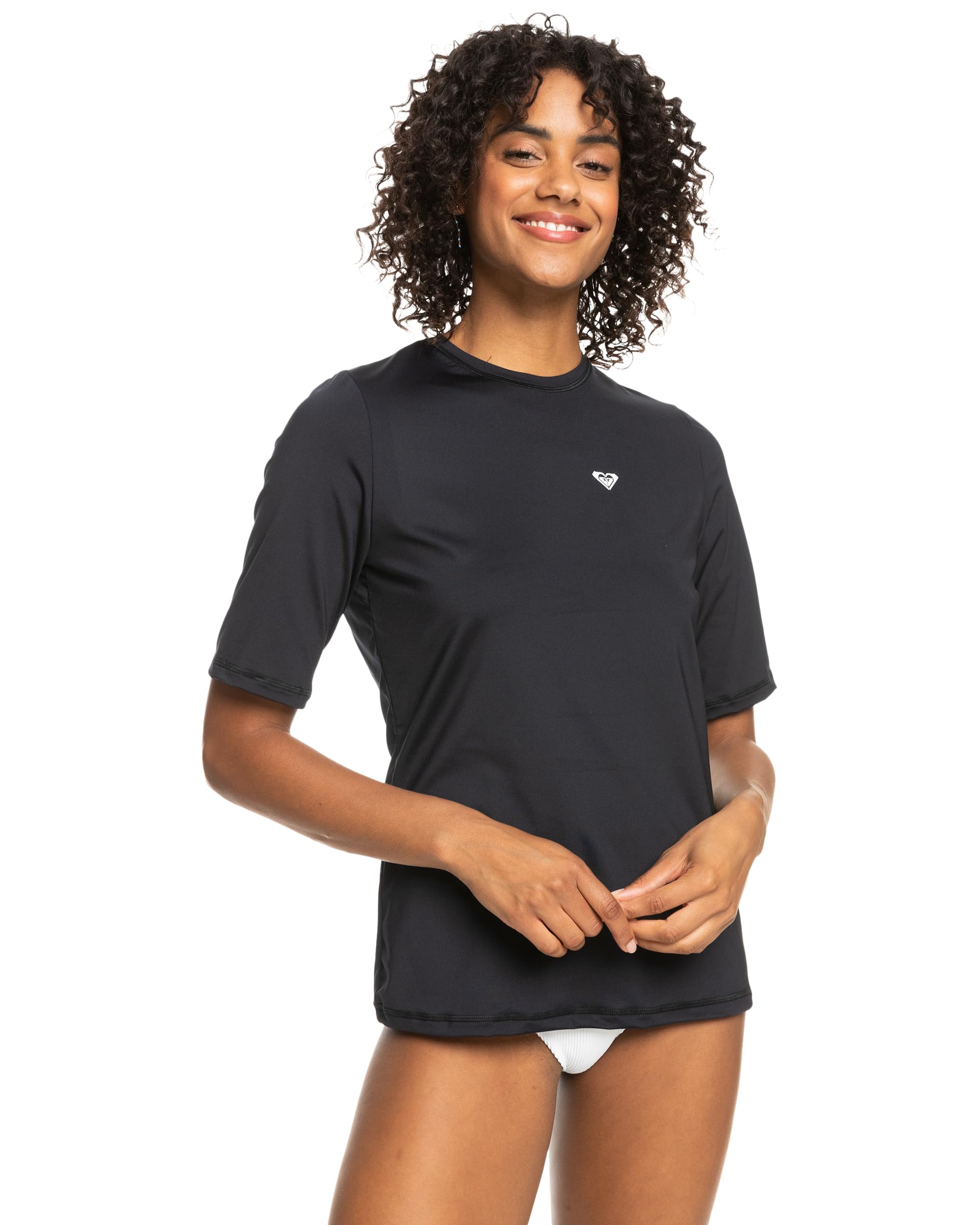 Roxy Enjoy Waves Short Sleeve Loose Fit Rashguard Camisa de protección de Sarpullido para Mujer