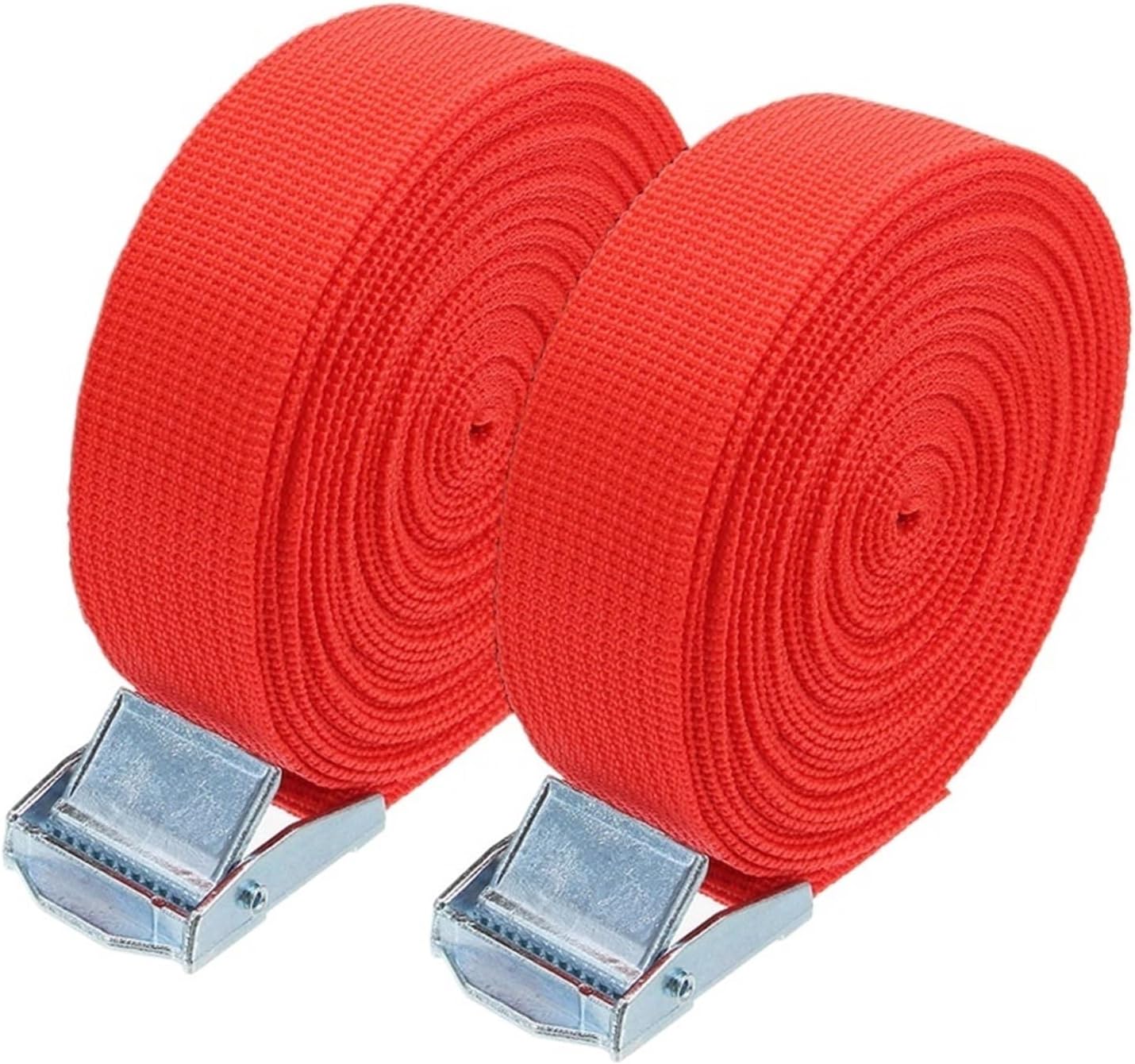 Heavy Duty Lashing Straps, 2 pcs 5 Meter Ratchet Straps for Car Motorcycle Bike Luggage Bag Multicolor(Grey)