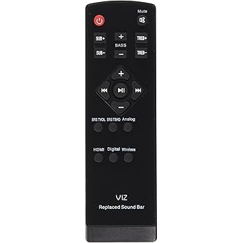 vizio sound bar spectrum remote