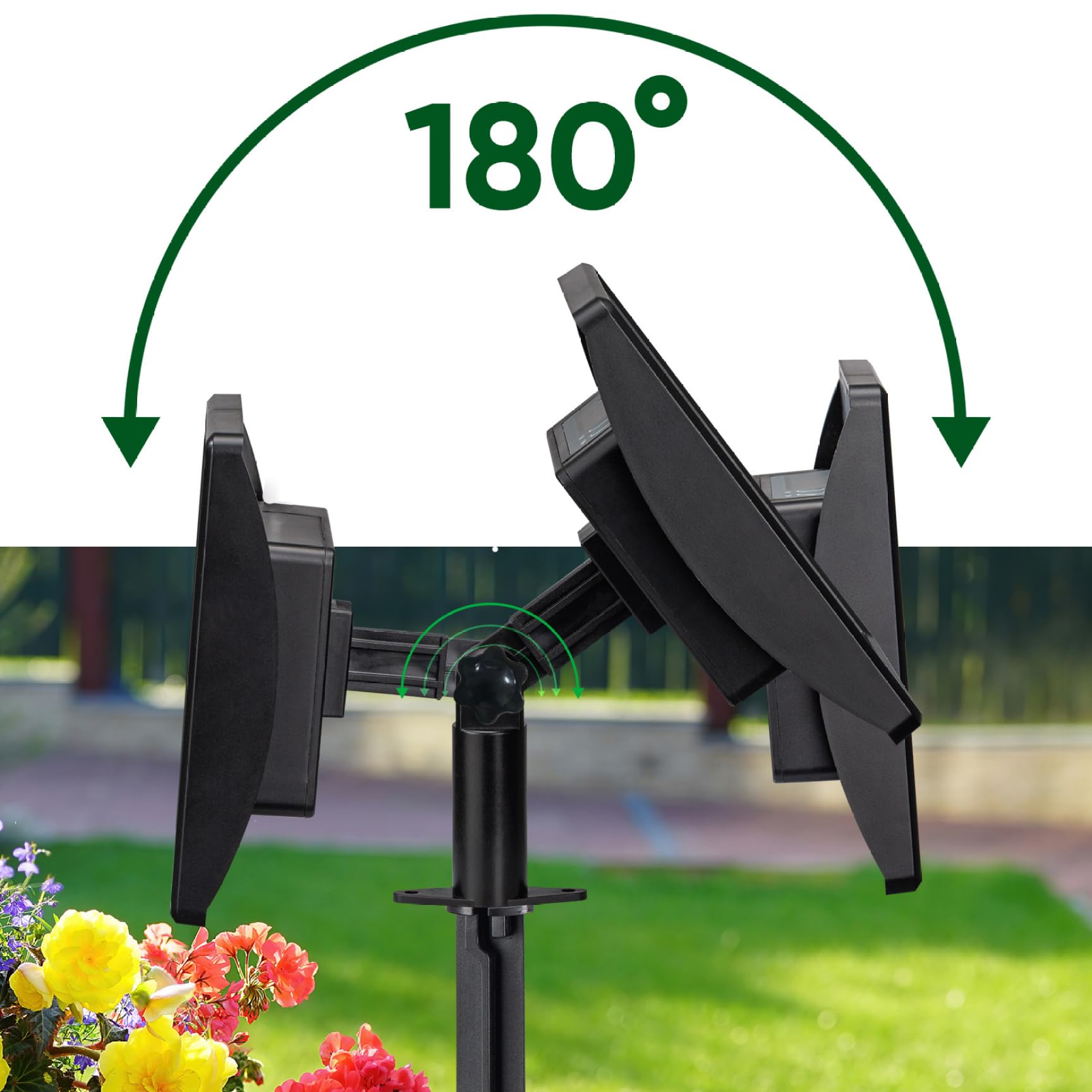 Aeratore per laghetto solare Pompa ad solare da 2 W con batteria incorporata per acquario da esterno Pompa di ossigeno a basso rumore a 3 modalità per laghetto da giardino Acquario Cortile 4 p