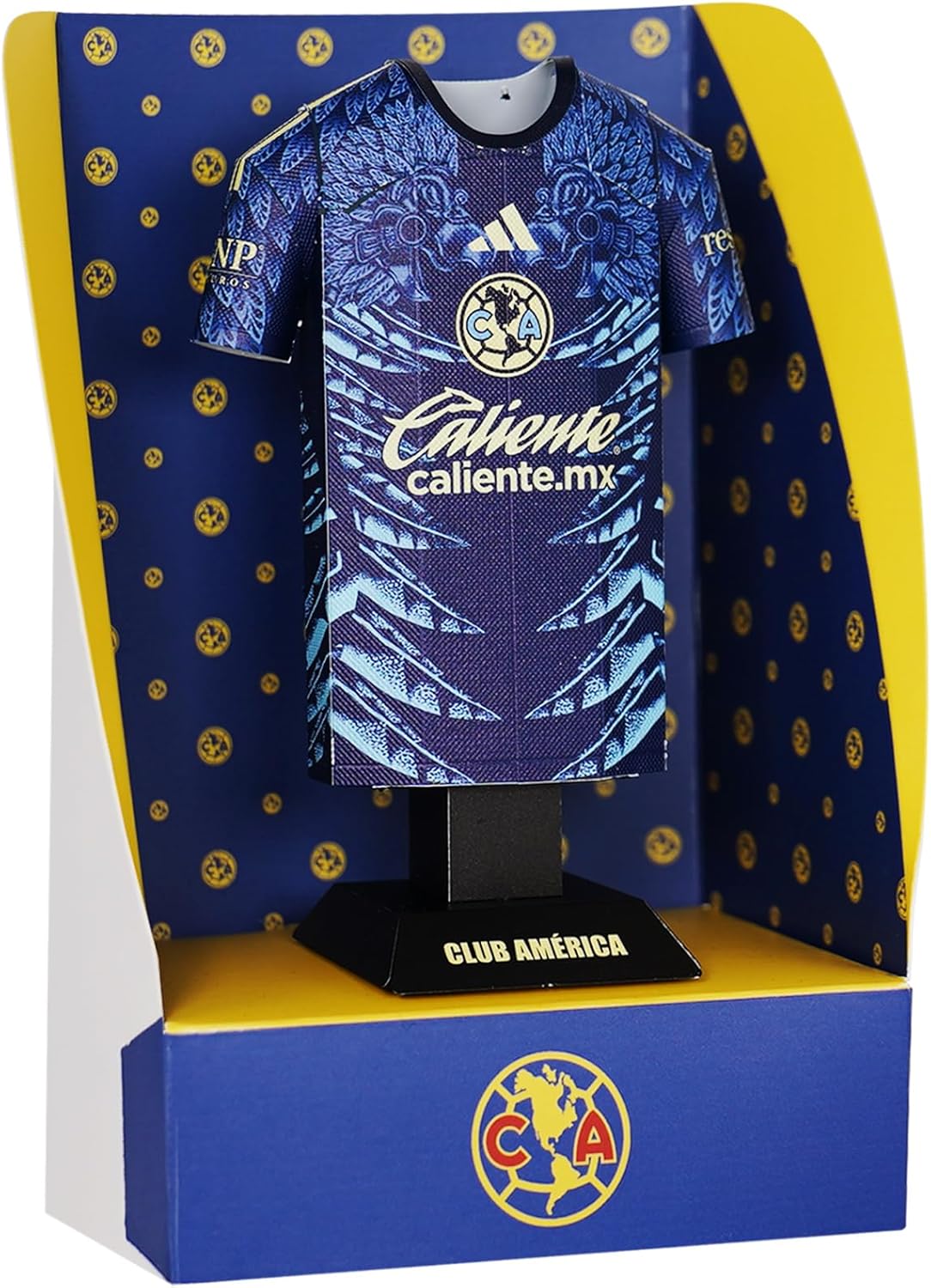 Club America Jersey Shaped Alloy Metal Desk Display Stand – Official Men’s Soccer Team Collectible Model (25/26 Away)