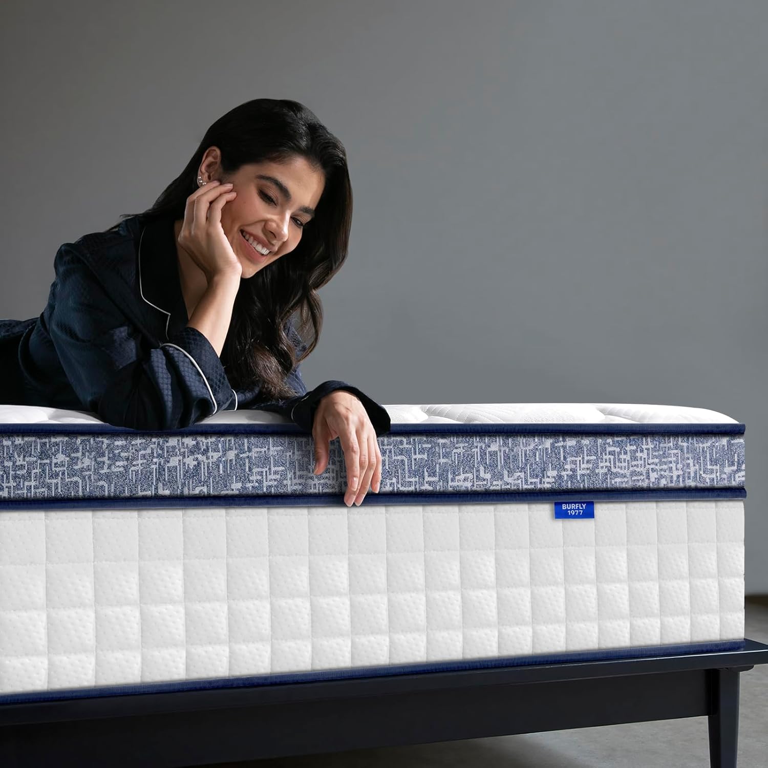 Twin Mattress, 8 Inch Hybrid Mattress in a Box, Memory Foam and Individual Pocket Springs, Medium Firm Comfort, Motion Isolation, Ideal for All Sleep Positions, CertiPUR-US Certified