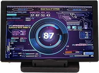 Monitor de Temperatura do Computador, AIDA64, Mini Tela IPS USB de 5 Polegadas, Rotação de 360 graus, Editor de Tema Visual, Medidor de Temperatura do Computador, para Monitoramento da Temperatura