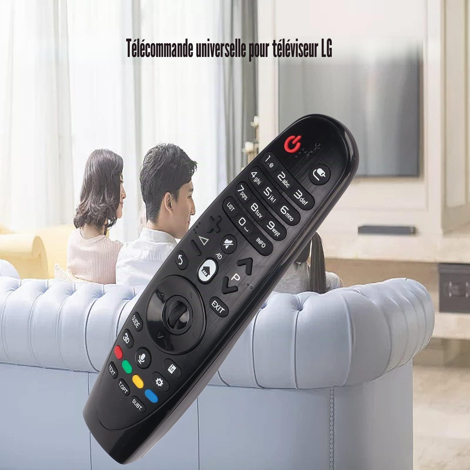 Télécommande de Remplacement pour Téléviseur an‑MR600 an‑MR600G AM‑HR600 AM‑HR650A, Télécommande de Télévision Intelligente Compatible avec an‑MR600