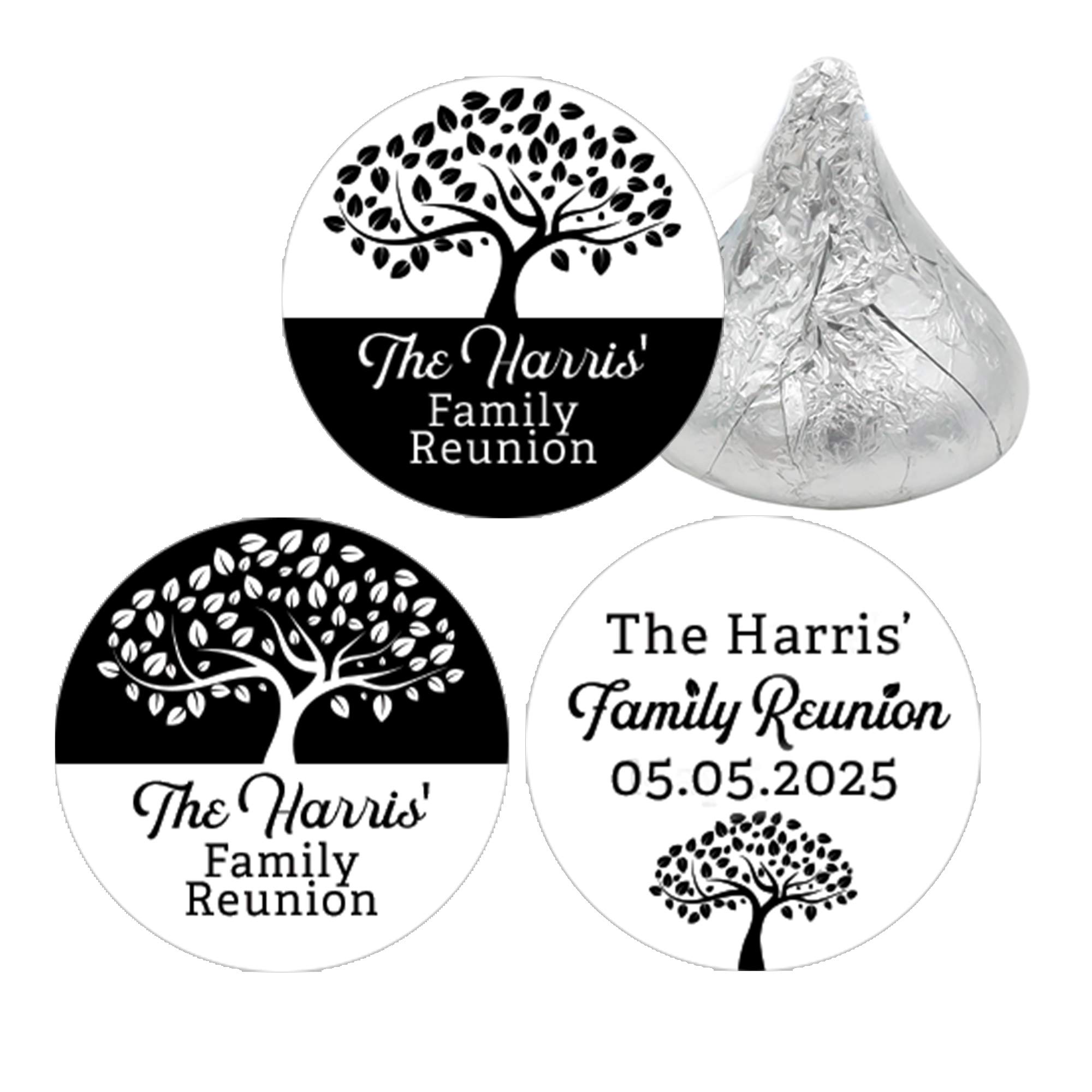 Personalized family reunion labels