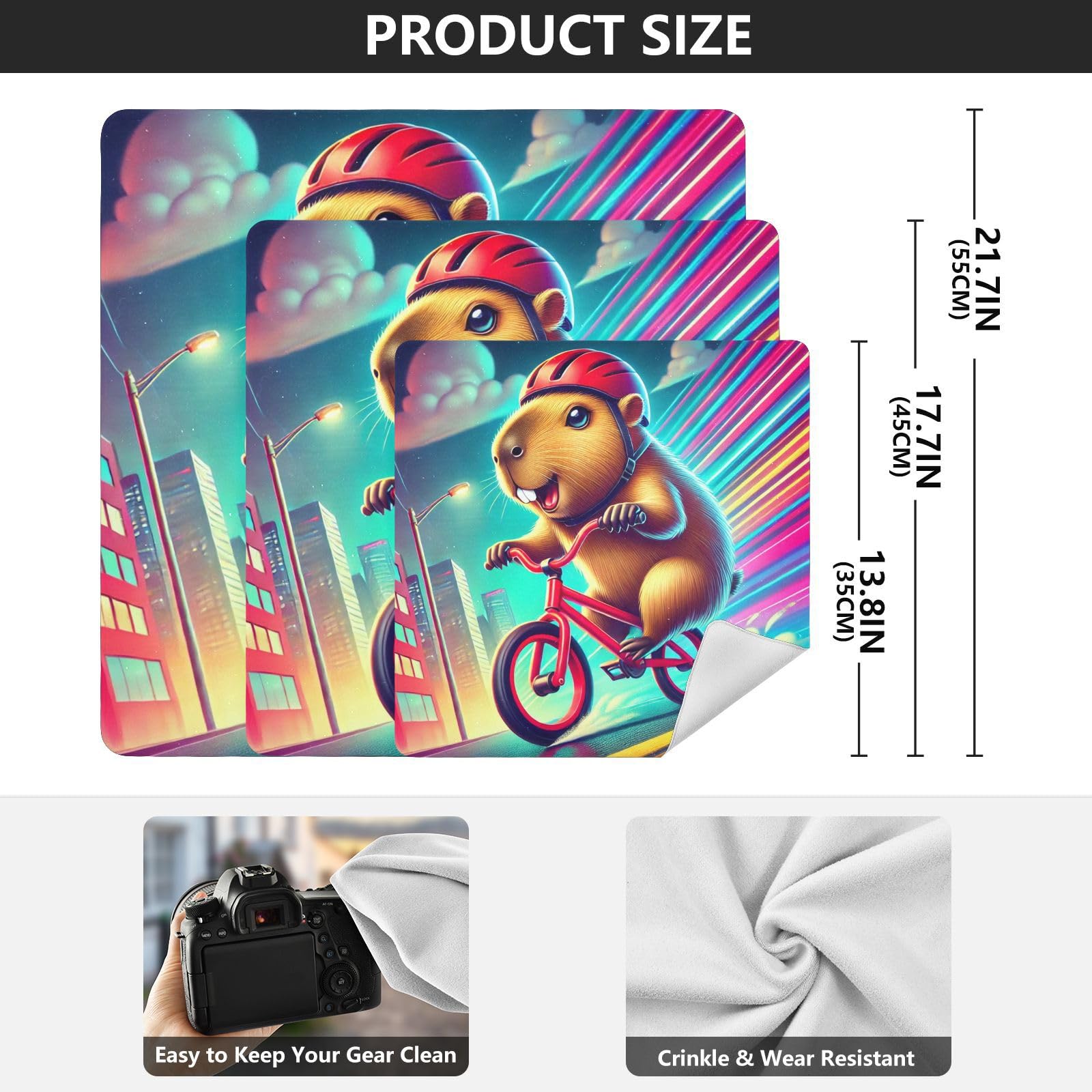 Joko Ivery Capybara Neon Self-adhesive Cloth 17.7