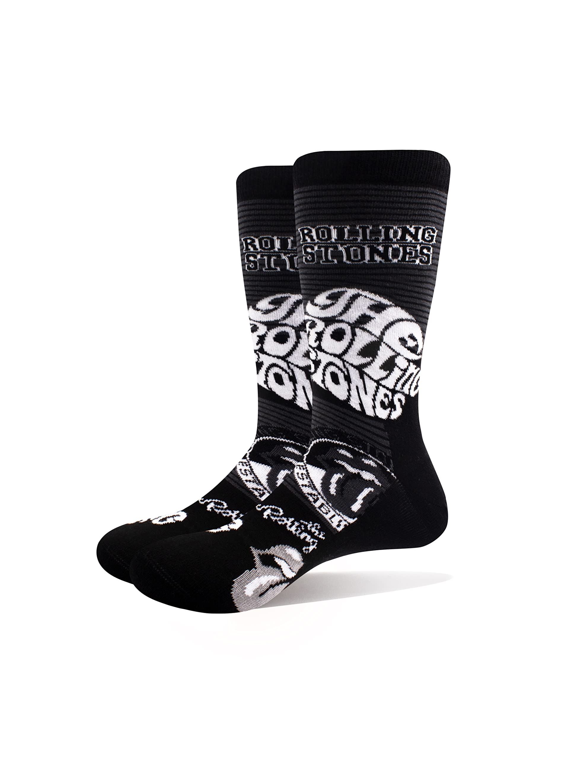 The Rolling Stones Rolling Stones Mono Logos 7/11 TRS Socks Black 10x20cm