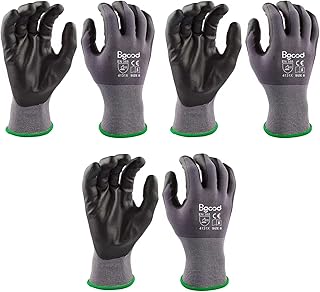 Small Safety Work MicroFoam Nitrile Coated 15G Nylon Gloves For Work Men Women Mechanic Heavu Duty With Grip S,M,L,XL,XXL-...