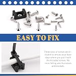 Glarks Black Cable Tie Base and Zip Ties Set, 360Pcs with Mounting Screws, 120Pcs Saddle Type Wire Holders, 6 Inch Self-Locking Cable Ties with Pan Head Screws