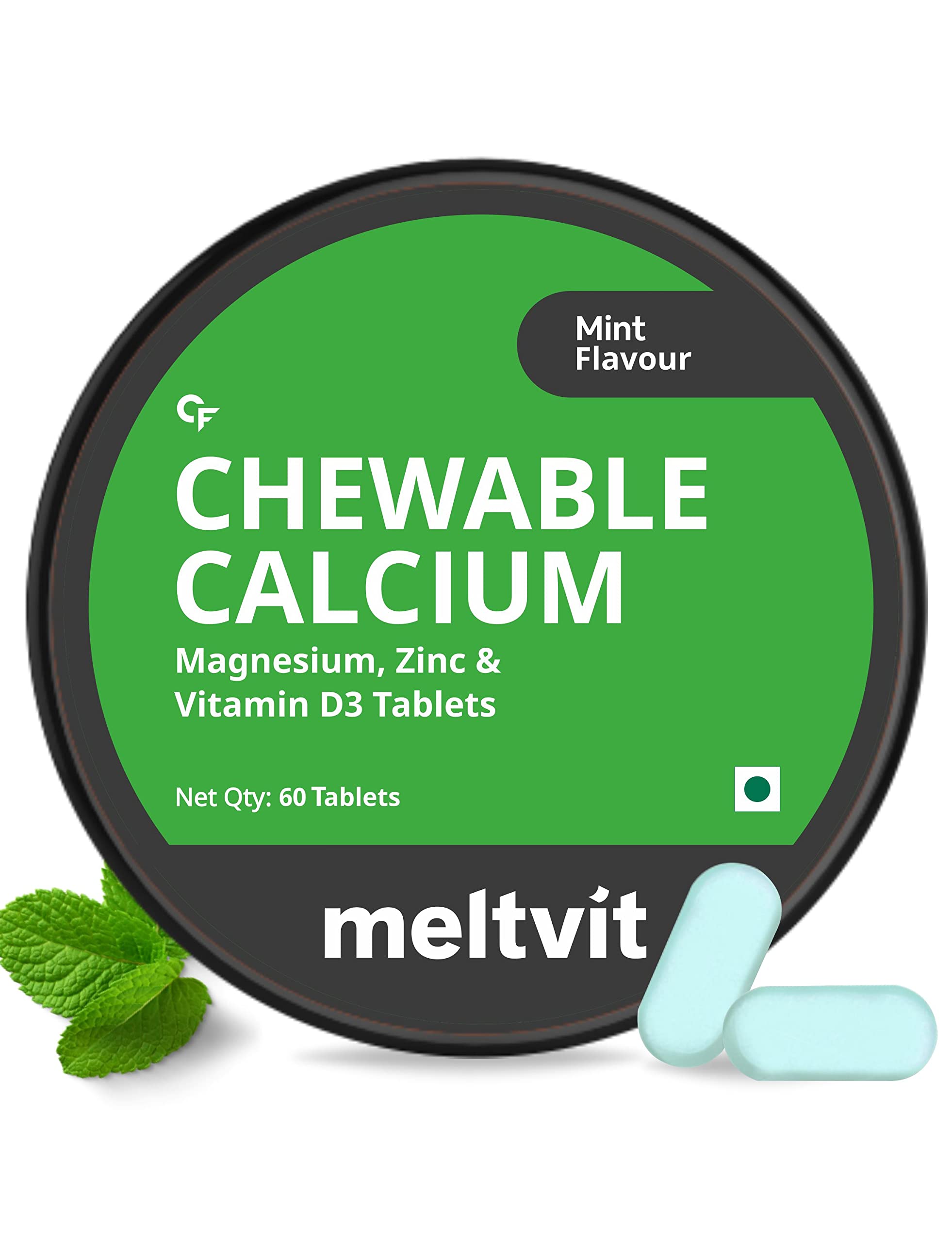 Buy Meltvit Chewable Calcium s 1000mg with D3, Magnesium & Zinc s