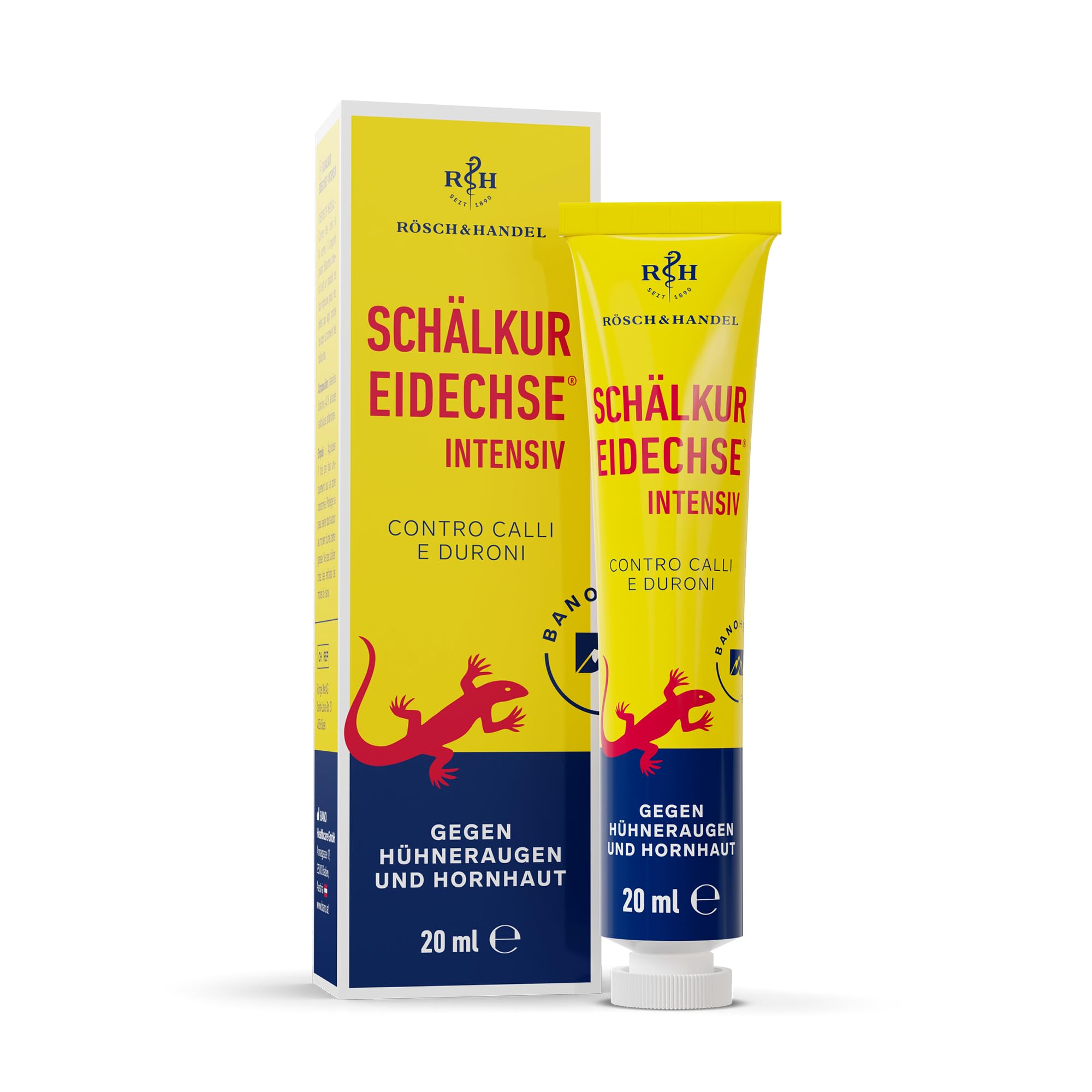 Lizard Peeling Cure intensywnie | maść na spierzchniętą skórę, modzele, nagniotki i nagniotki | zawiera 40% kwasu salicylowego | Rösch und Handel