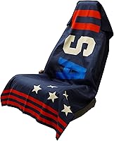 Vista 30 de Sprints Toalla atlética para correr, tamaño completo, funda de asiento de automóvil, microfibra de rendimiento (Retro Sunset)