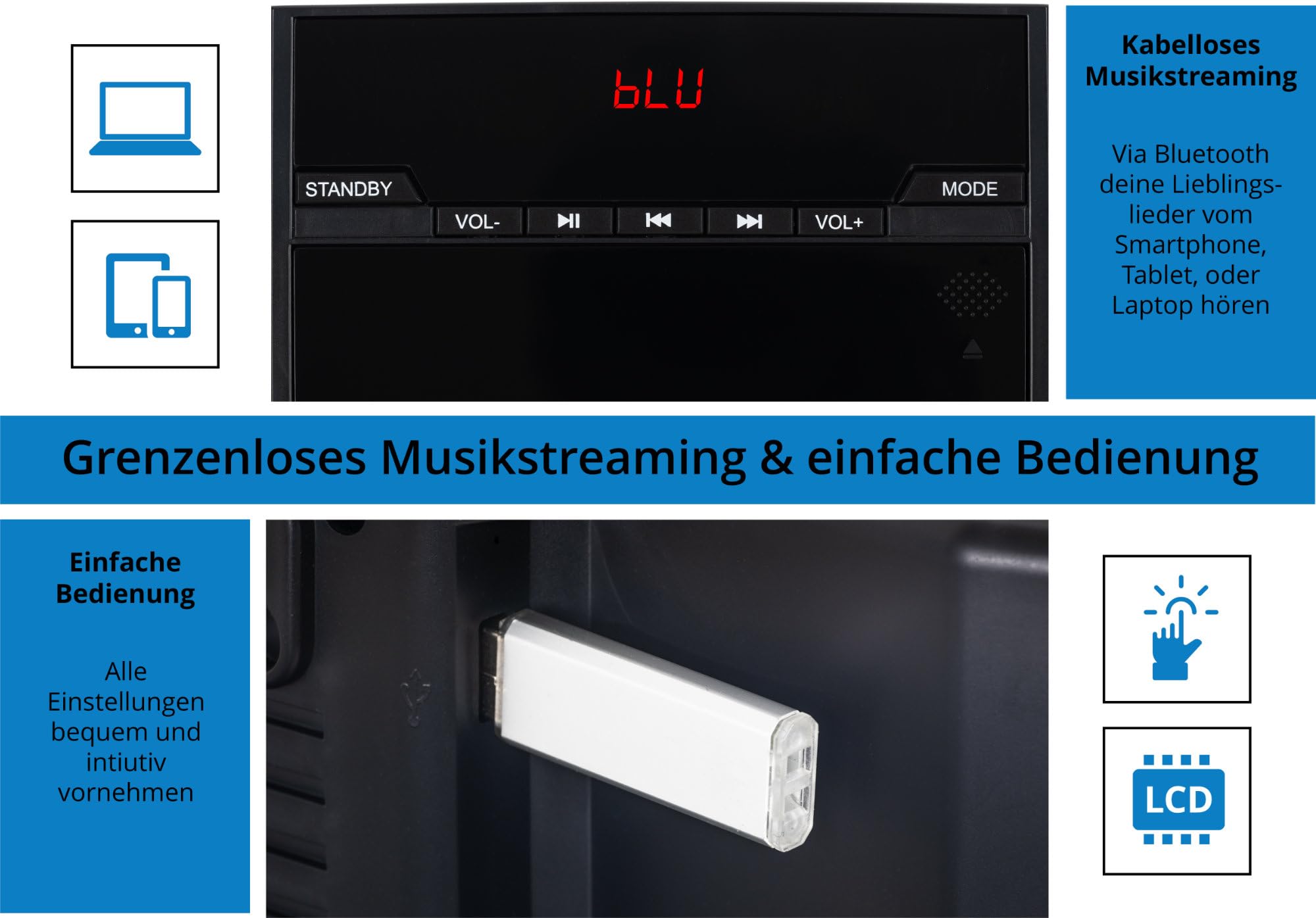 Klanten-reviews Beatfoxx MCD-60 verticale stereo keten met