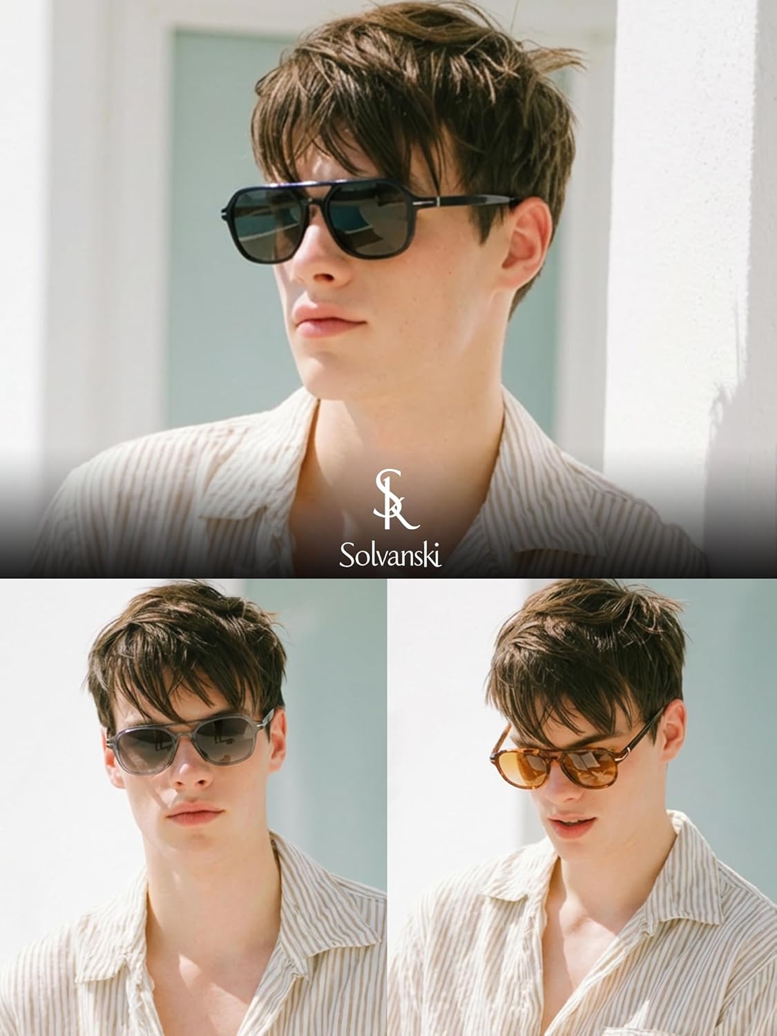 Retro Aviator Mens Sunglasses Womens Polarized, 90s Style Fashion UV400 Driving Sun Glasses