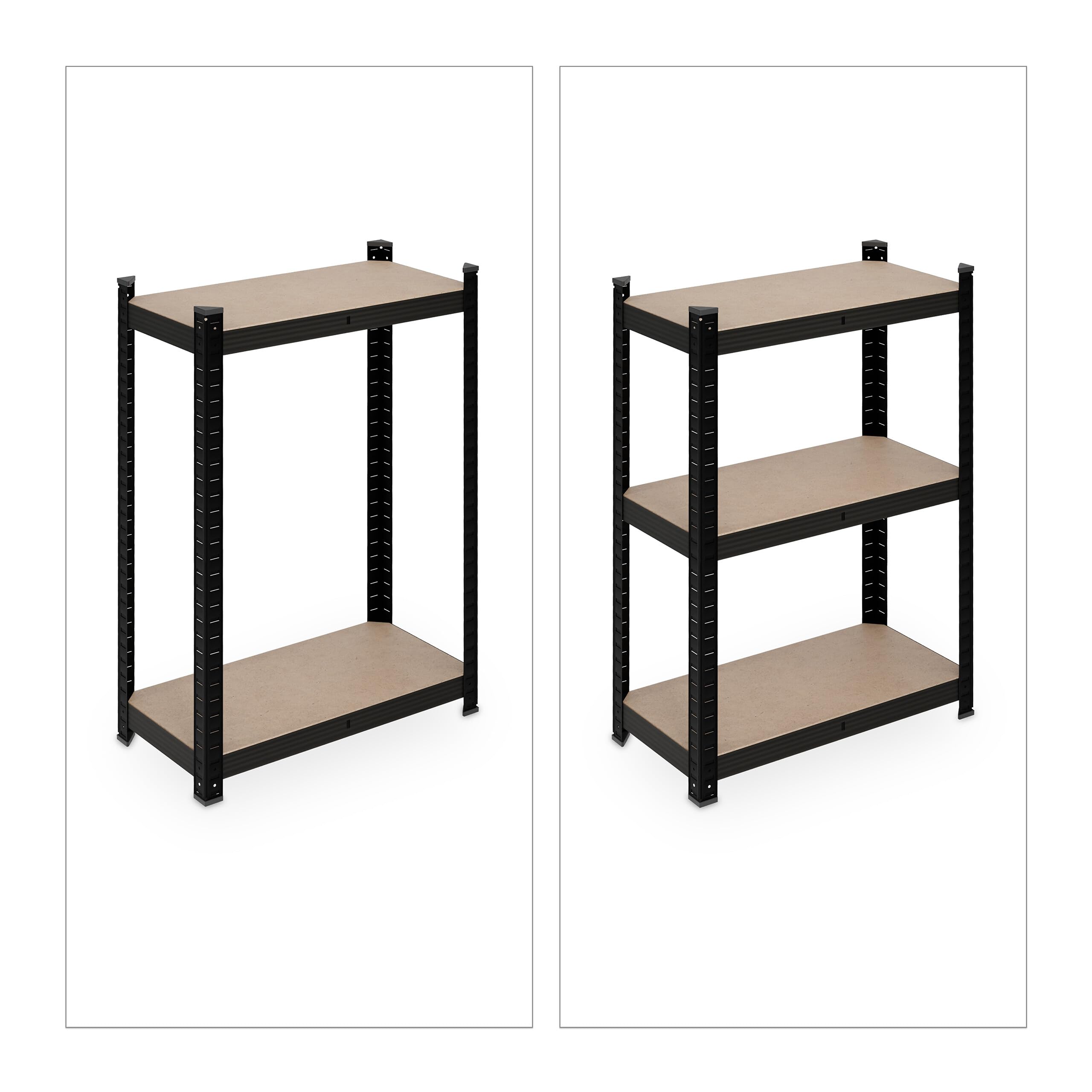 Scaffale In Acciaio Relaxdays 180x100x30cm - 5 Ripiani, Portata 500kg, Per Garage E Cantina - Foto 9