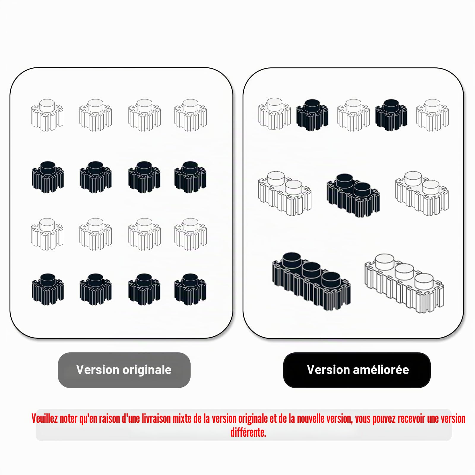 Larcele Panda Sets de Jeux de Construction, 3689 Briques KLJM-02 (Modèle 2840)