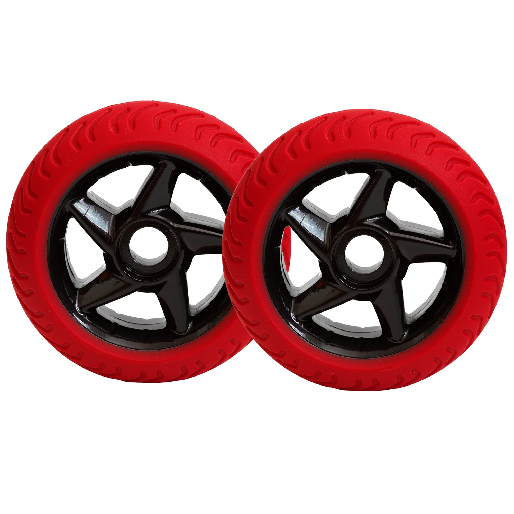 RIG 9800 Pro Replacement Wheels, Black/Red
