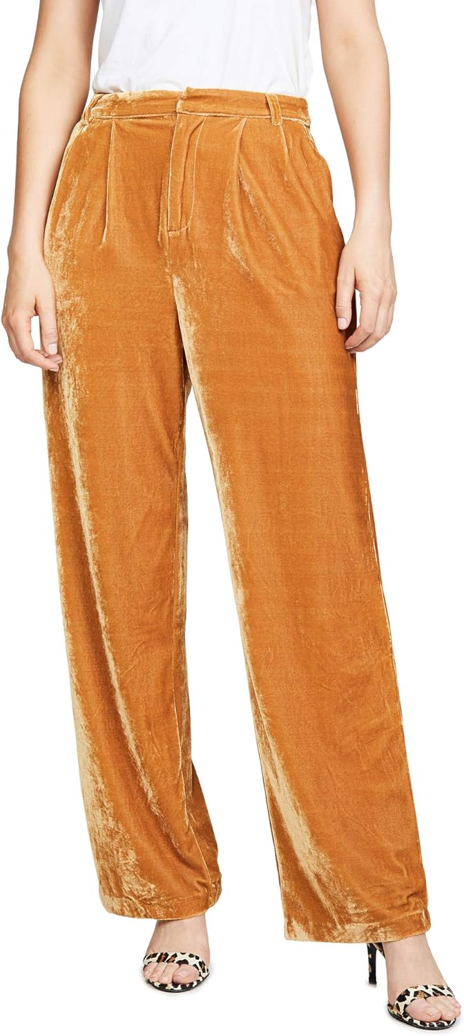 velvet wide pants