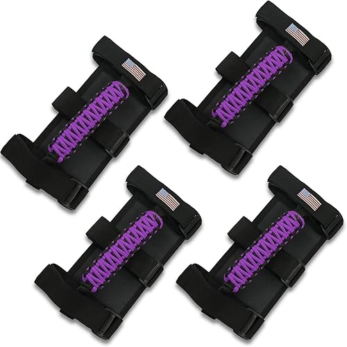 Vista 62 de 4 asas de agarre de barra antivuelco compatibles con Jeep Wrangler JLU JK JKU TJ YJ LJ JT JL y Gladiator JT 1987-2021 UTV y ATV, se adapta a barras