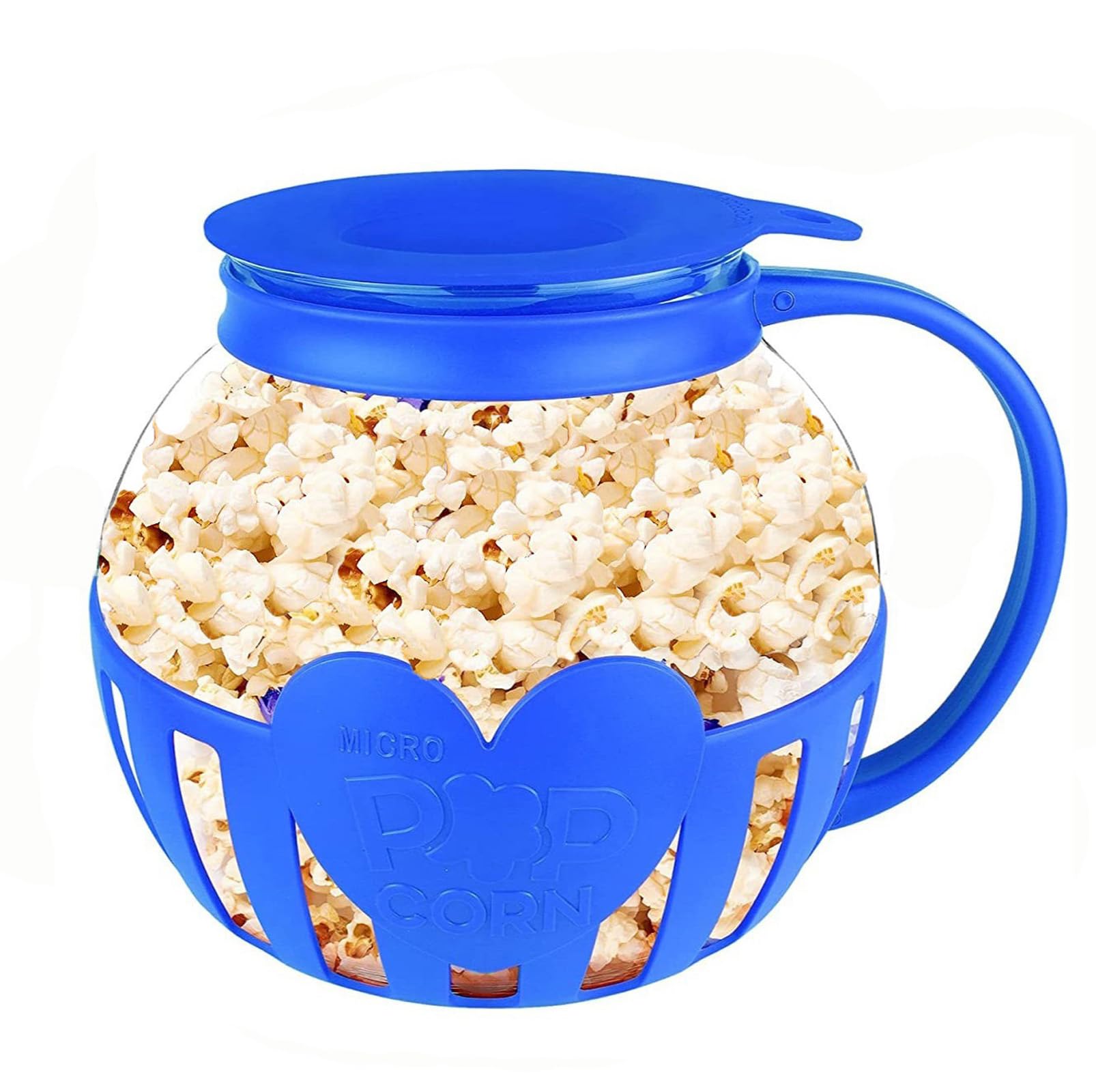 Palo De Palomitas De Microondas De Borosilicato - Rojo Y Apto Lavavajillas | Para Fiestas Y Picnics