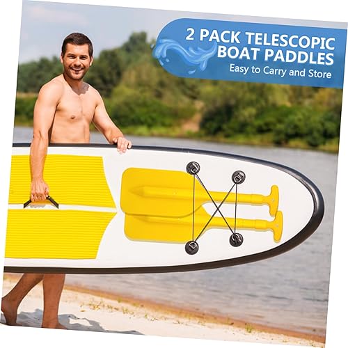 Miniatura 9 de BESPORTBLE Ramos de canoa para kayak, remos extensibles, remos de lancha para tabla de surf, botes inflables, botes de remo para adultos y niños