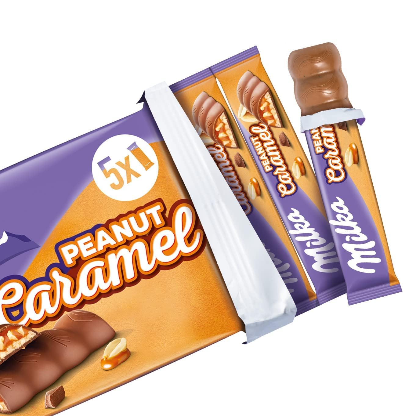Milka Peanut Caramel Riegel, 185 g (13er-Pack)