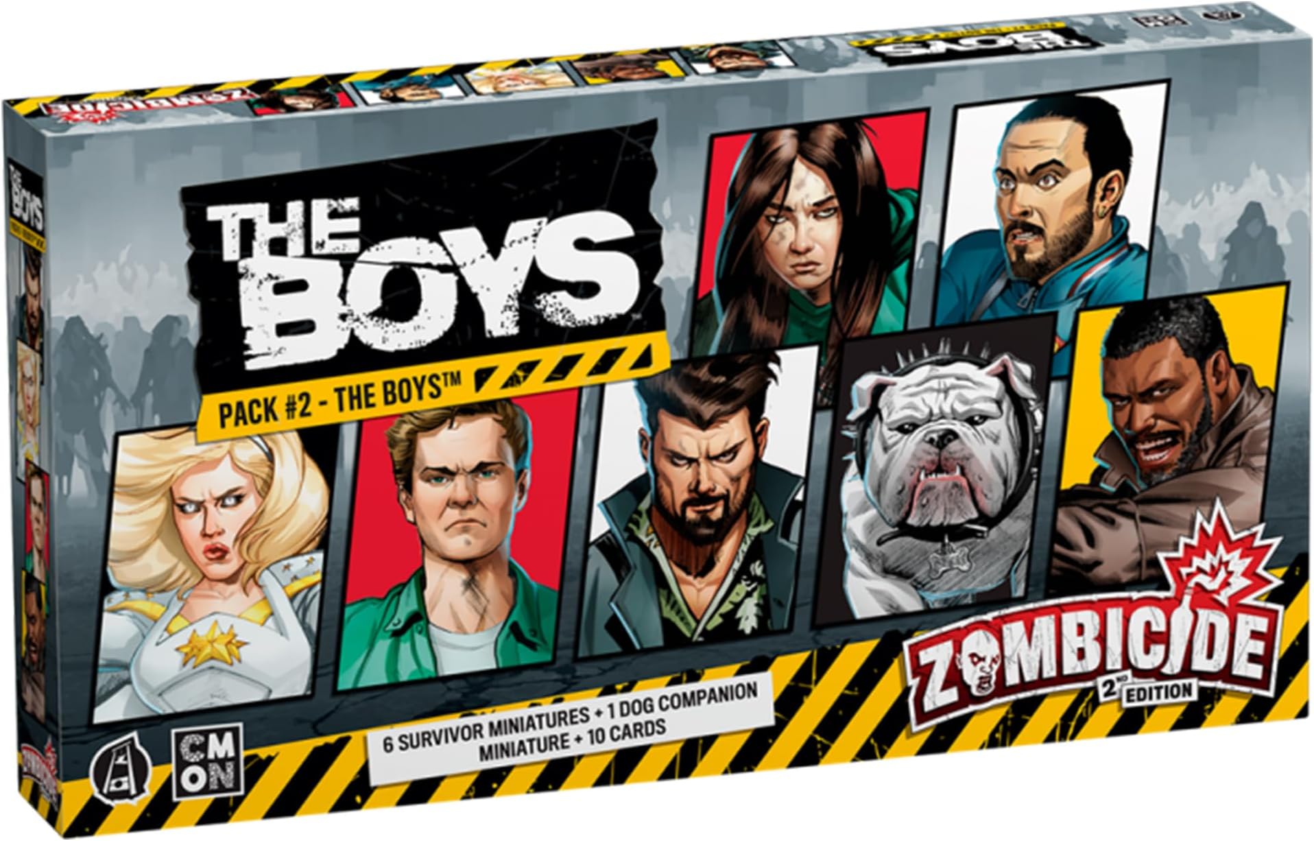CMON Zombicide The Boys Character Pack #2 - Survivors from The Boys for Epic Zombie Action! Cooperative Board Game for Ages 14+, 1-6 Players, 60 Minute Playtime, Made by