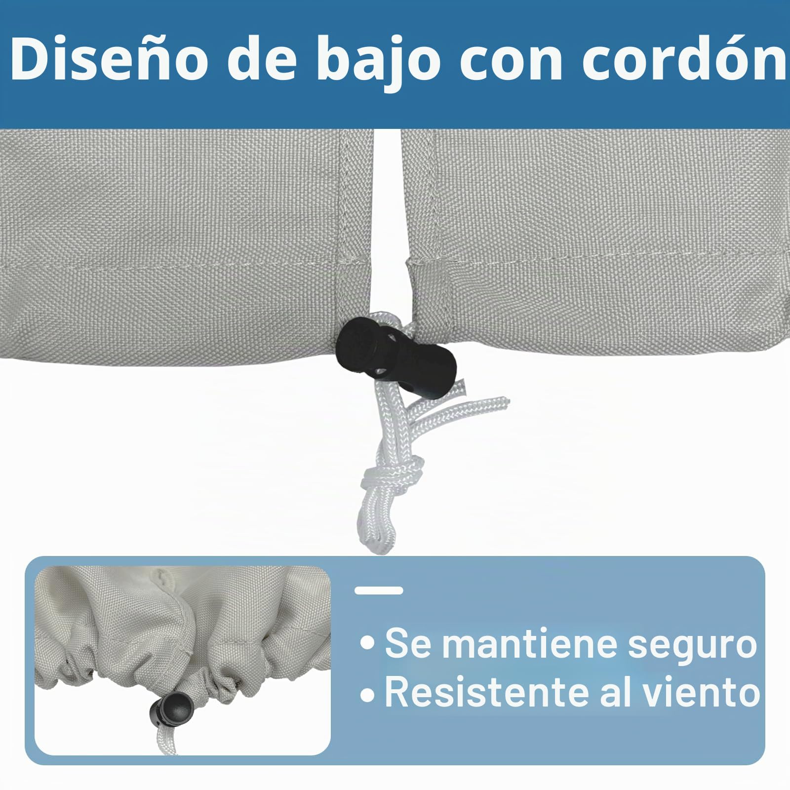 Funda para Consola Central de Barco, Lona de poliéster de Grado Marino 600D, Impermeable, Color Gris (tamaño Mediano de hasta 40 Pulgadas de Ancho x 30 Pulgadas de Largo 44 Pulgadas de Alto)