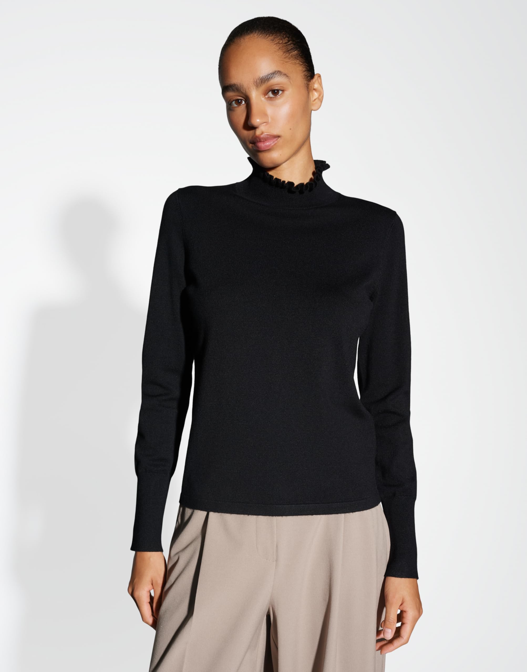 OPUS Damen Pullover | Feinstrickpullover POLLUNA Slim aus weichem Viskose Mix
