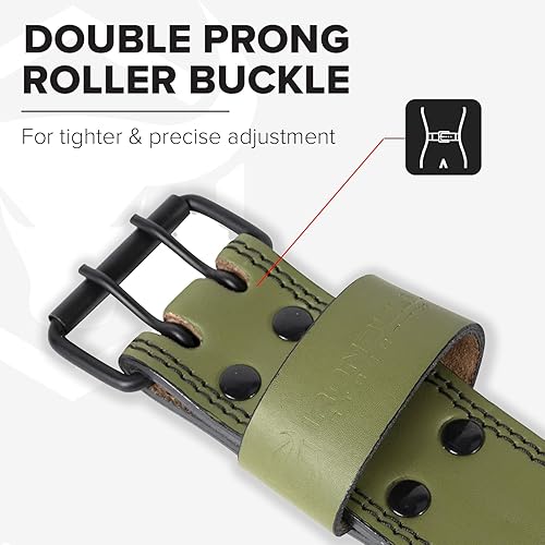 Miniatura 3 de Cinturón de levantamiento de pesas de cuero de 0.276 in (aprobado por IPF, USAPL, USPA, IPL USAW e IWF)  Cinturón de levantamiento de pesas cónico