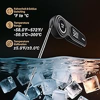 Vista 3 de Inkbird - Termómetro de carne recargable de lectura instantánea de 0.5 segundos para cocinar, termómetro digital de alimentos con pantalla LCD VA