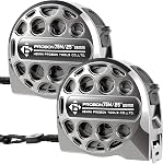 25FT Stainless Steel Measuring Tape with Double-Sided Scale Retractable Tape Measure Waterproof Portable Measure Ruler for Household Agricultural Industrial Woodworking (1PC)