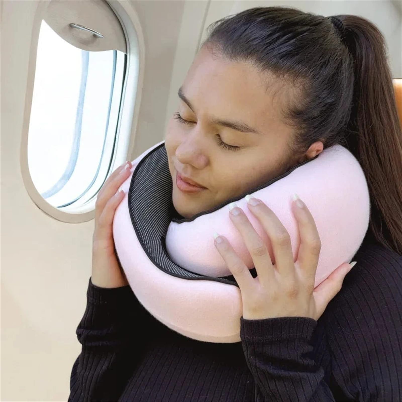 MEIION montalpin Mont Alpin Oreiller de Voyage Ergo+ Épouse la Nuque, libère Les tensions Coussin de Voyage en Mousse à mémoire, Soutien Cervical à 360° idéal pour Avion, Voiture et Train