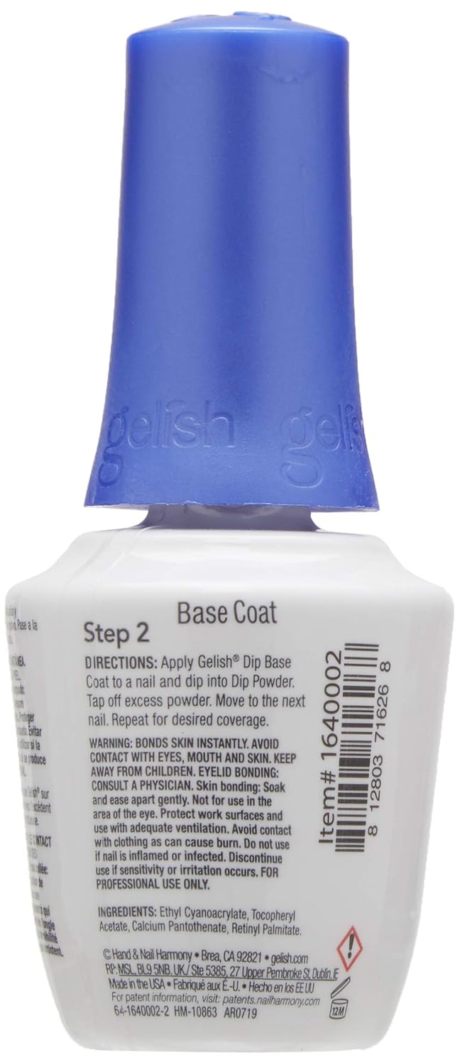 Hand & Nail Harmony Harmony Gelish Nail Dip Liquid, Base Coat Step 2, 0.5 Ounce