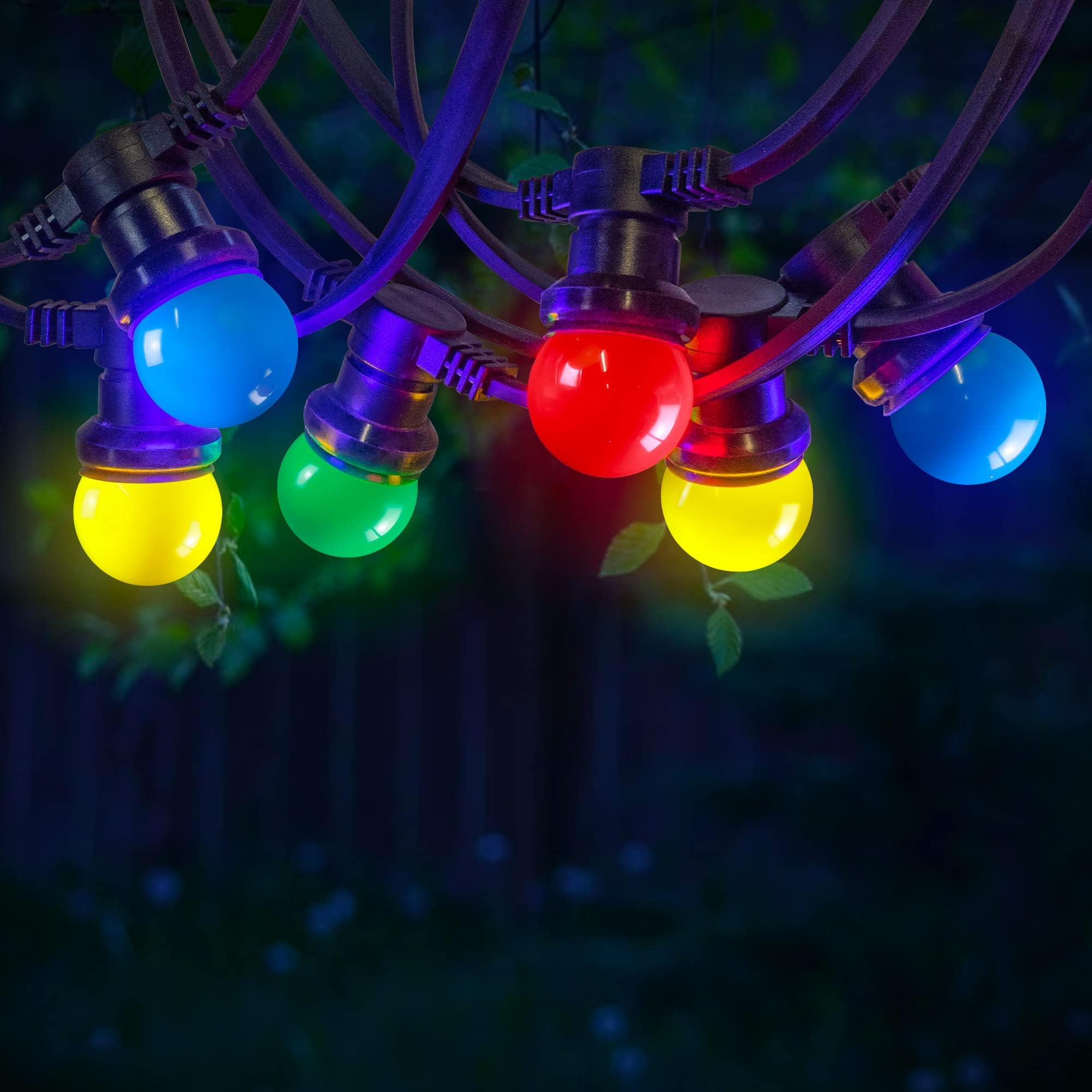 Guirlande guinguette extErieure Lumineuse LED 20 Ampoules B22 Multicolore 10m