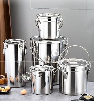 寸胴　蓋付き　ステンレス製容器7個セット afc20922-d6b5-445f-9f96-