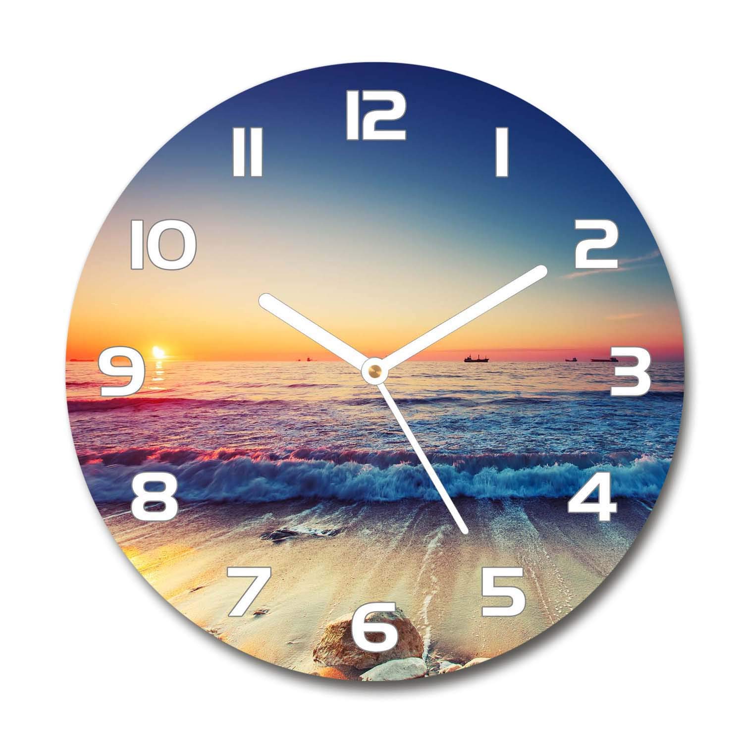 Horloge silencieuse en verre Tulup pour en finir avec le tic-tac dans la chambre