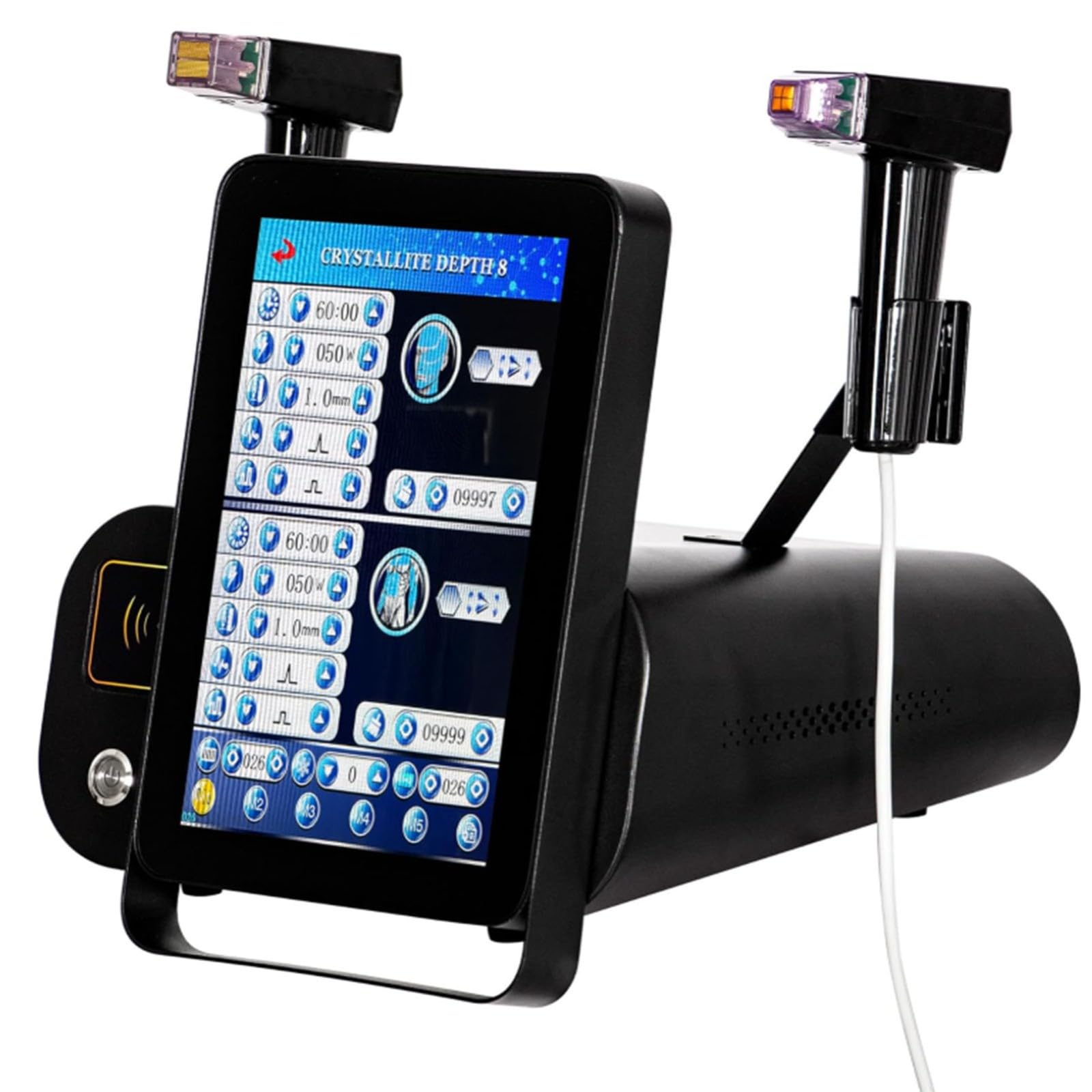 2 In 1 Macchina Bellezza Microaghi Rimozione Cicatrici Acne, Macchina Rassodamento Pelle Microaghi RF 8 Mm Profondità, Macchina RF Frazionata Smagliature Per Lifting Del Viso