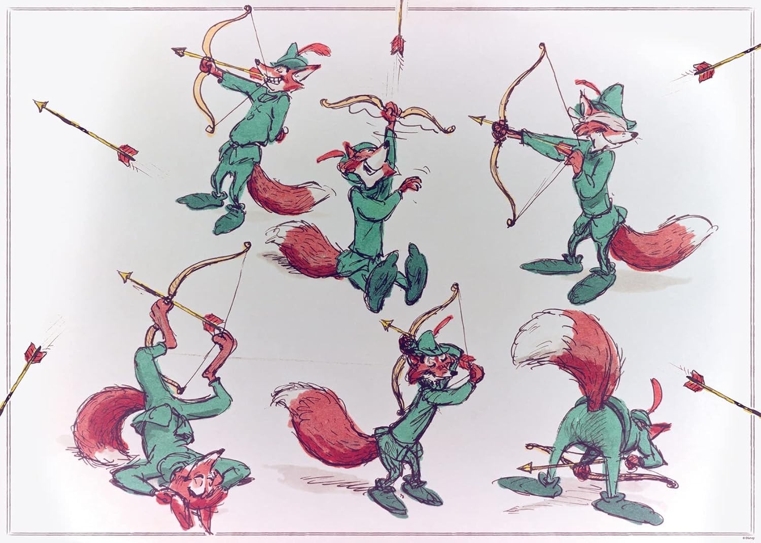 Ravensburger Disney Treasures from The Vault Robin Hood 1000 Piece Jigsaw Puzzle for Adults – Every Piece is Unique, Softclick Technology Means Pieces Fit Together Perfectly - Amazon Exclusive