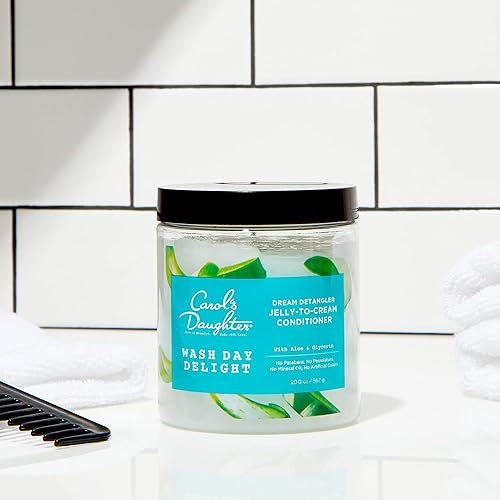 Miniatura 8 de Carols Daughter Wash Day Delight - Acondicionador desenredante de gelatina a crema con glicerina y aloe sin parabenos para humedad hidratación y