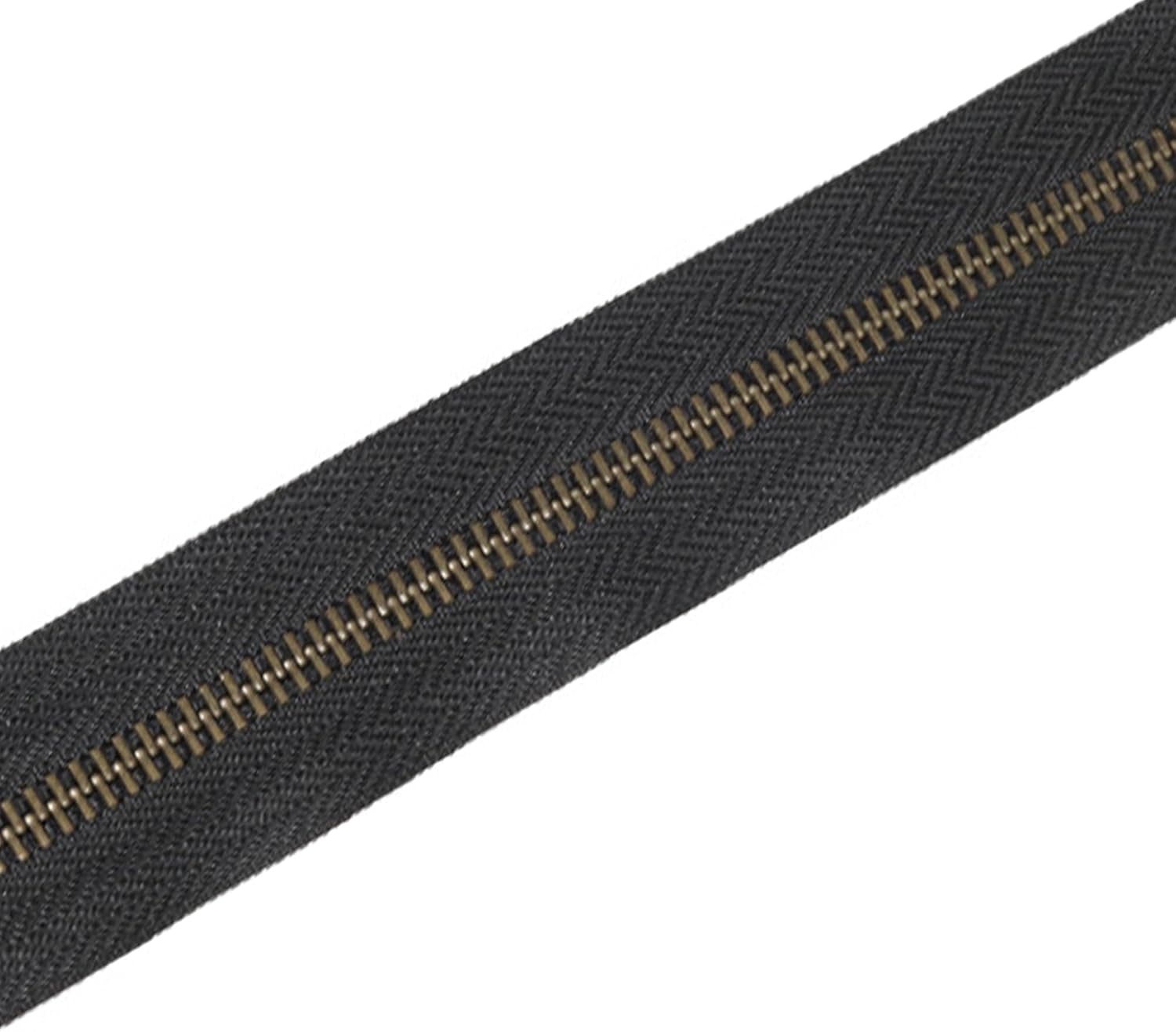 YIEN-SmallBB #5 Metal Teeth Zipper 4 Yards Sewing Zippers Bulk DIY Zipper by The Yard Bulk with 10PCS Slider-Long Zippers for Tailor Sewing Crafts Bag (Anti-Brass Teeth)