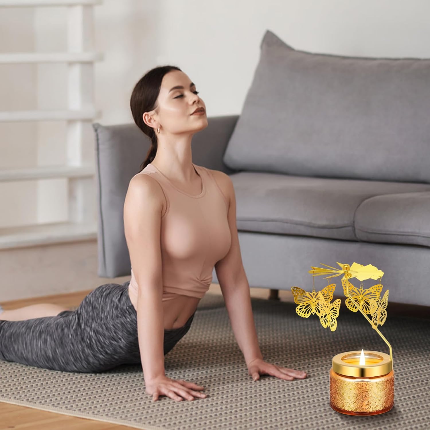 Butterfly Rotating Scented Candles Gift Set for Birthdays, Christmas, Thanksgiving, or As A Unique Present for Your Mom, Sister, Girlfriend, Colleagues, Friends, or A Dear Friend - Image 4