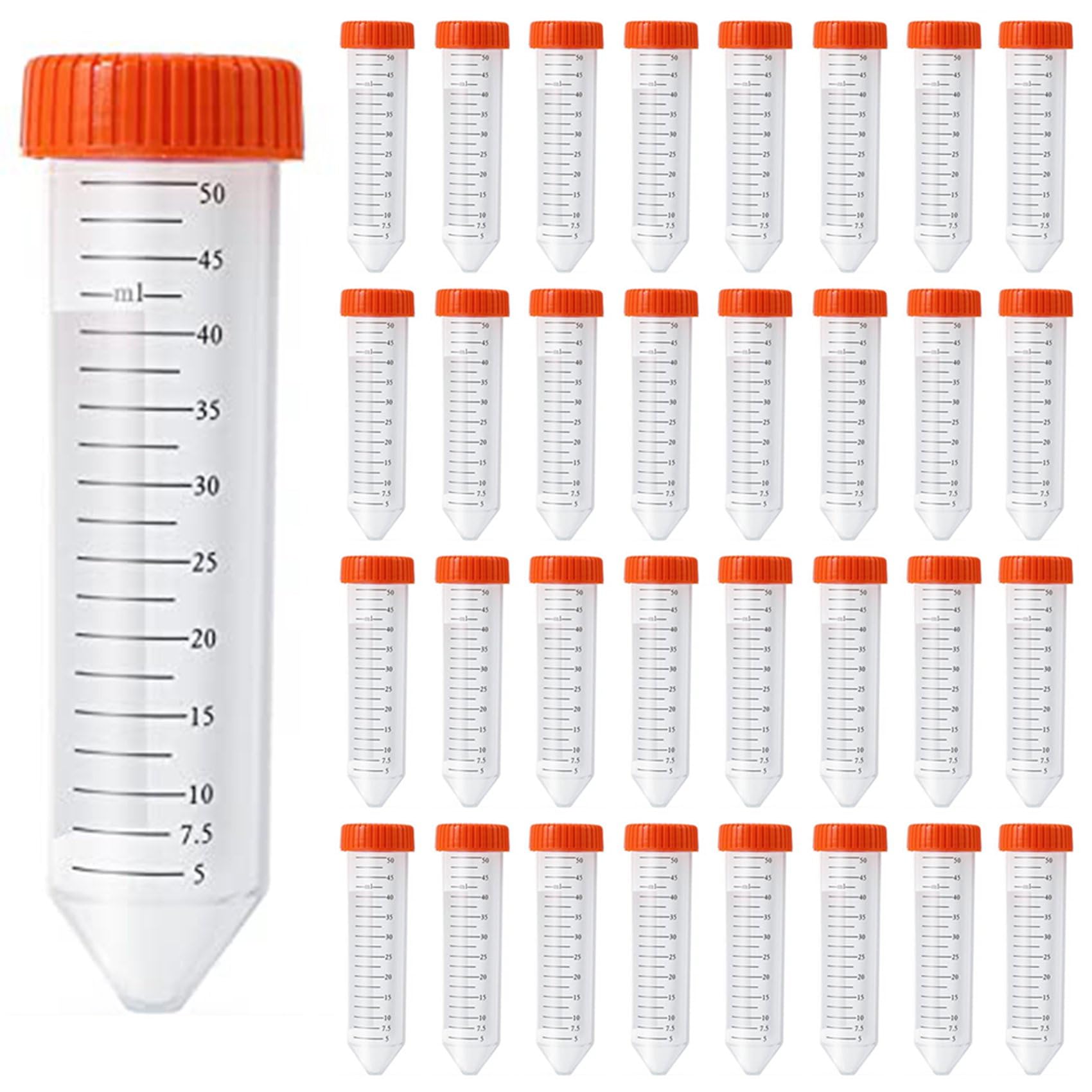 Hndhbfgrt Conical Centrifuge Tubes 50Ml, 125 Pcs, Sterile Test Tubes with
